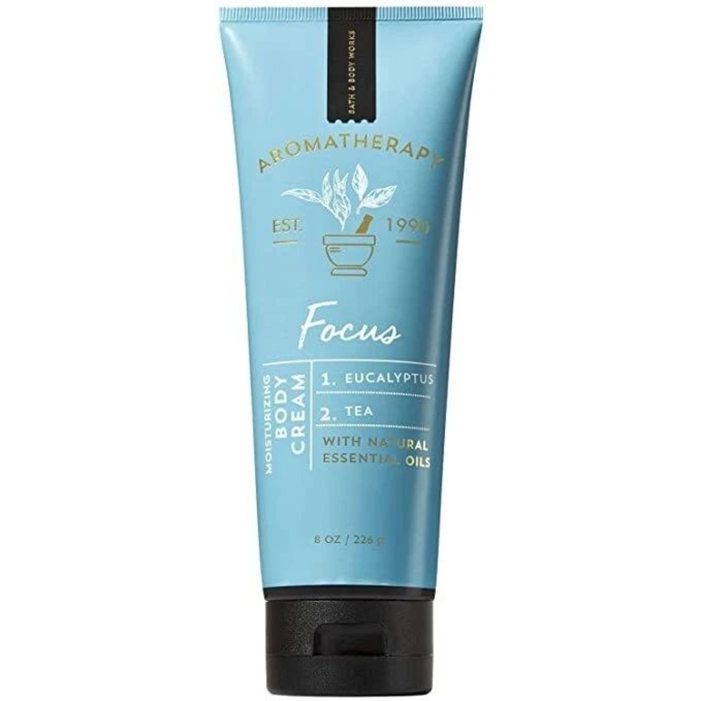 Bath & Body Works Aromatherapy Focus Eucalyptus Tea Body Cream 8oz New
